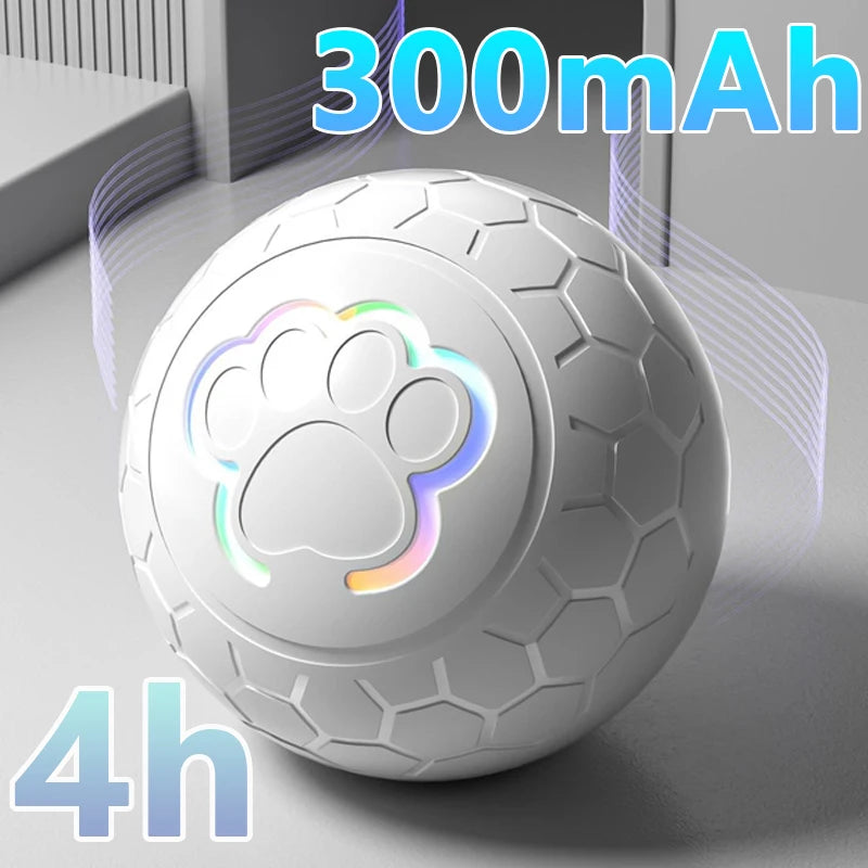Interactive Smart Dog Toy Ball - USB Automatic Bouncing Ball with RGB Lights for Pets - ZOOMNSTORE
