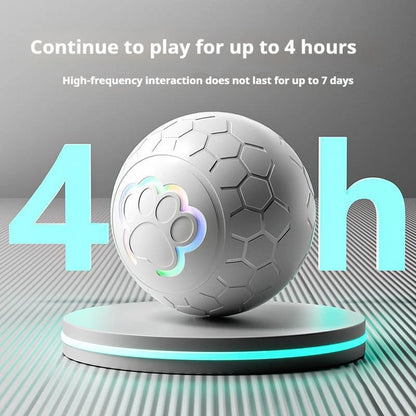 Interactive Smart Dog Toy Ball - USB Automatic Bouncing Ball with RGB Lights for Pets - ZOOMNSTORE