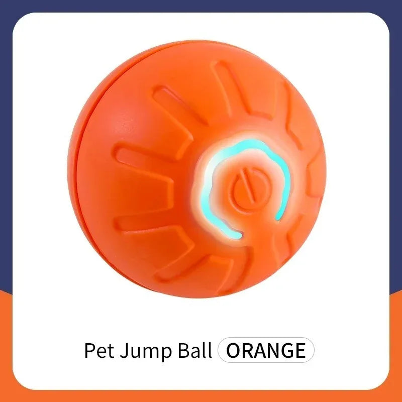 Interactive Smart Dog Toy Ball - USB Automatic Bouncing Ball with RGB Lights for Pets - ZOOMNSTORE
