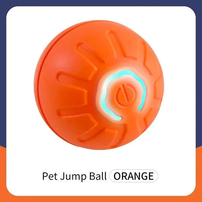 Interactive Smart Dog Toy Ball - USB Automatic Bouncing Ball with RGB Lights for Pets - ZOOMNSTORE
