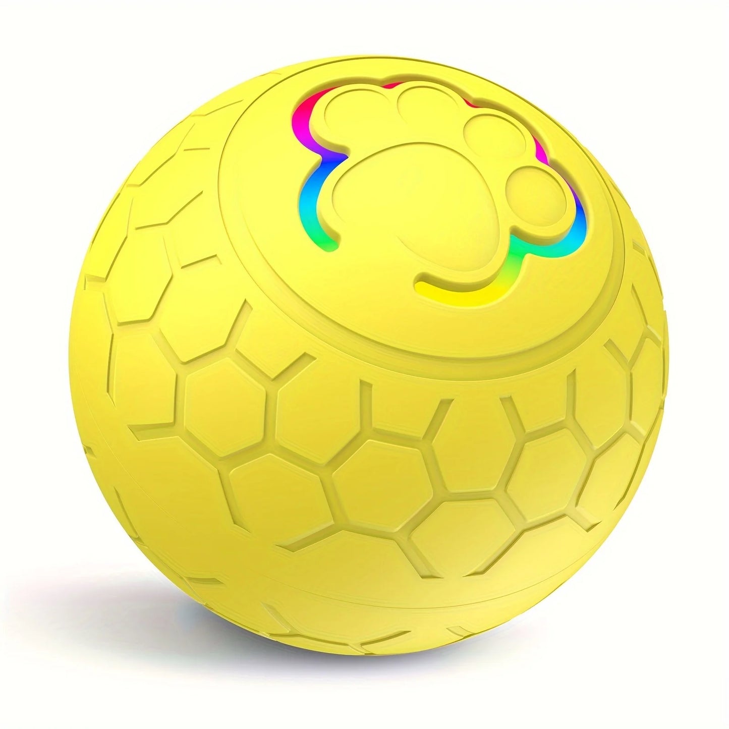 Interactive Smart Dog Toy Ball - USB Automatic Bouncing Ball with RGB Lights for Pets - ZOOMNSTORE