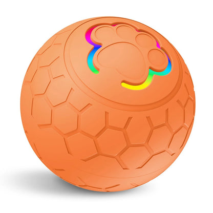 Interactive Smart Dog Toy Ball - USB Automatic Bouncing Ball with RGB Lights for Pets - ZOOMNSTORE