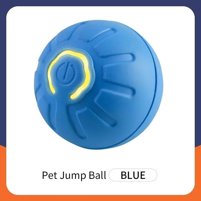 Interactive Smart Dog Toy Ball - USB Automatic Bouncing Ball with RGB Lights for Pets - ZOOMNSTORE