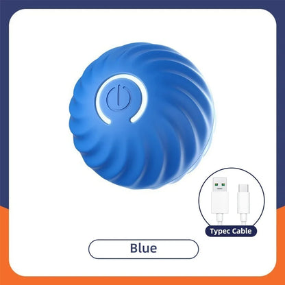 Interactive Smart Dog Toy Ball - USB Automatic Bouncing Ball with RGB Lights for Pets - ZOOMNSTORE