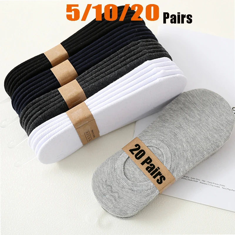 Invisible Boat Socks - Breathable No Show Socks For Men & Women, Soft Cotton Casual Plain - ZOOMNSTORE