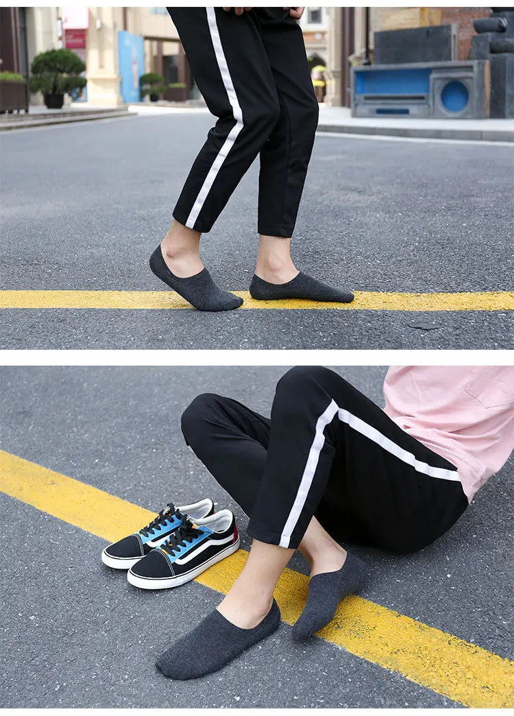 Invisible Boat Socks - Breathable No Show Socks For Men & Women, Soft Cotton Casual Plain - ZOOMNSTORE