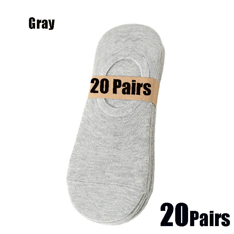 Invisible Boat Socks - Breathable No Show Socks For Men & Women, Soft Cotton Casual Plain - ZOOMNSTORE