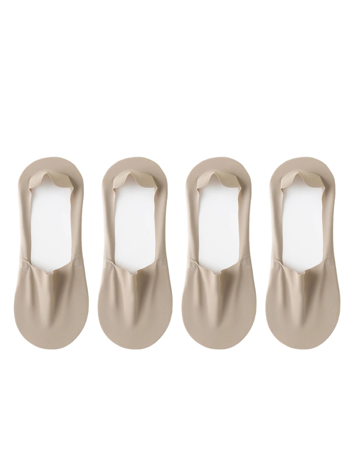 Ice Silk Low Cut Boat Socks - 4 Pairs Anti-Slip Summer Socks - ZOOMNSTORE