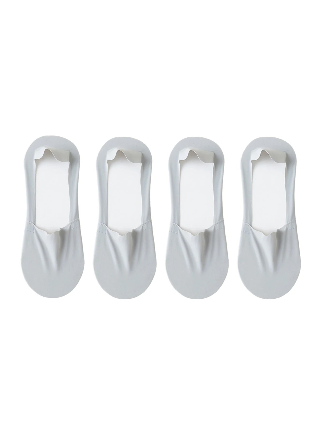 Ice Silk Low Cut Boat Socks - 4 Pairs Anti-Slip Summer Socks - ZOOMNSTORE