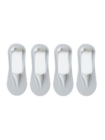Ice Silk Low Cut Boat Socks - 4 Pairs Anti-Slip Summer Socks - ZOOMNSTORE
