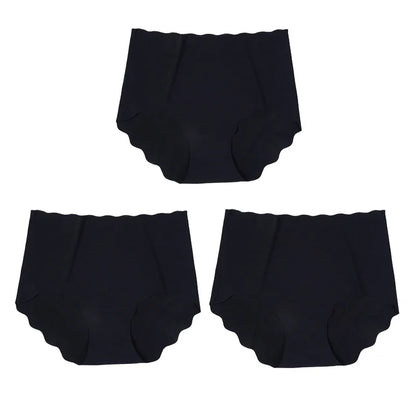 Invisible Seamless Panties - 3 Pack Ultra-Thin High Rise Briefs - ZOOMNSTORE