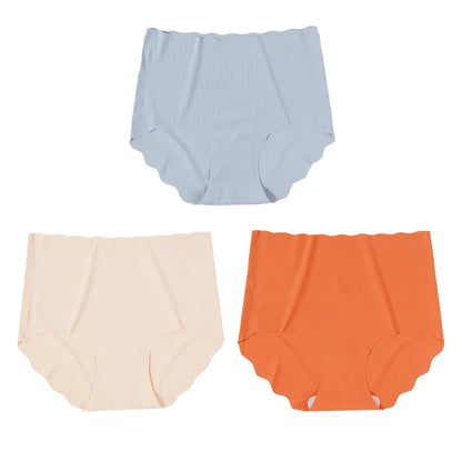 Invisible Seamless Panties - 3 Pack Ultra-Thin High Rise Briefs - ZOOMNSTORE