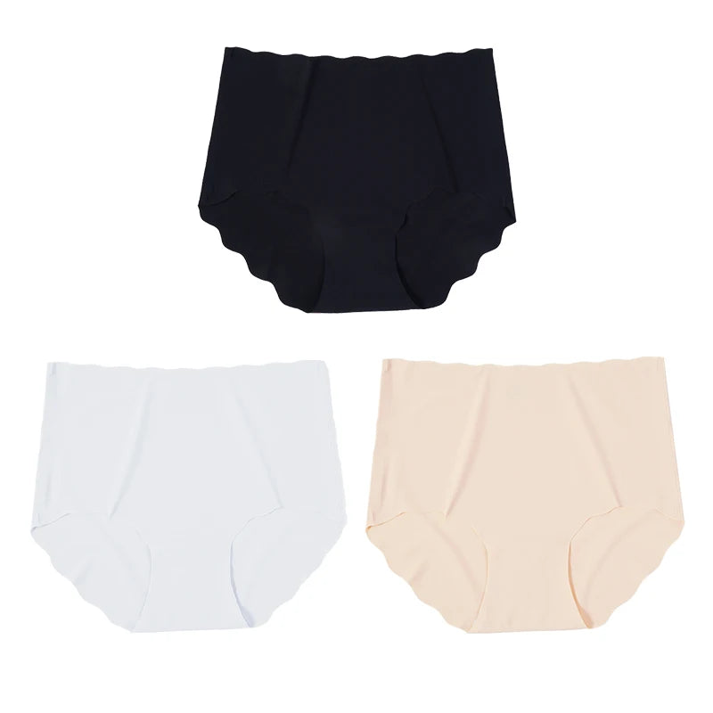 Invisible Seamless Panties - 3 Pack Ultra-Thin High Rise Briefs - ZOOMNSTORE