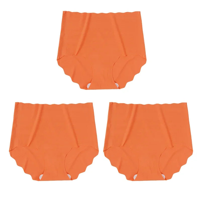 Invisible Seamless Panties - 3 Pack Ultra-Thin High Rise Briefs - ZOOMNSTORE