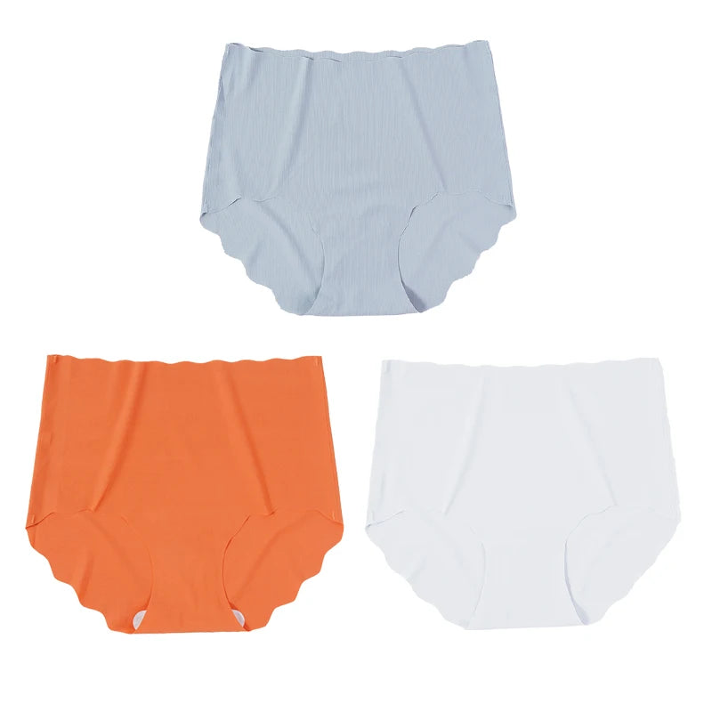 Invisible Seamless Panties - 3 Pack Ultra-Thin High Rise Briefs - ZOOMNSTORE