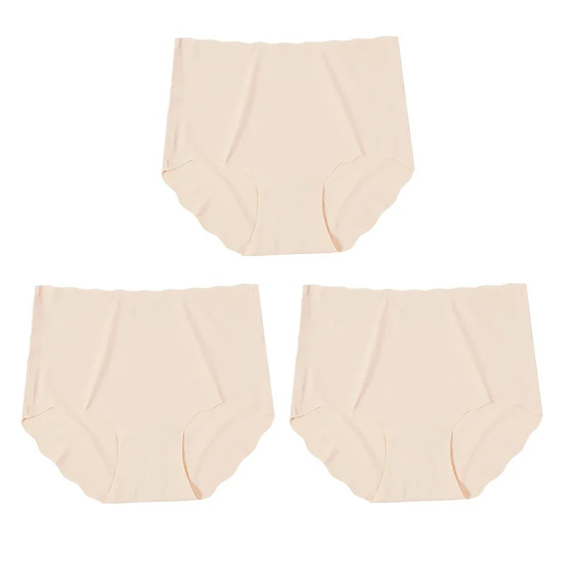 Invisible Seamless Panties - 3 Pack Ultra-Thin High Rise Briefs - ZOOMNSTORE
