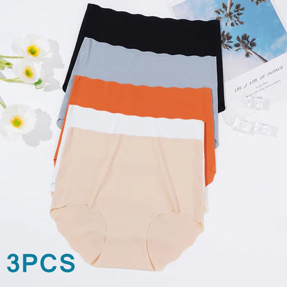 Invisible Seamless Panties - 3 Pack Ultra-Thin High Rise Briefs - ZOOMNSTORE