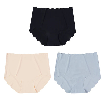 Invisible Seamless Panties - 3 Pack Ultra-Thin High Rise Briefs - ZOOMNSTORE