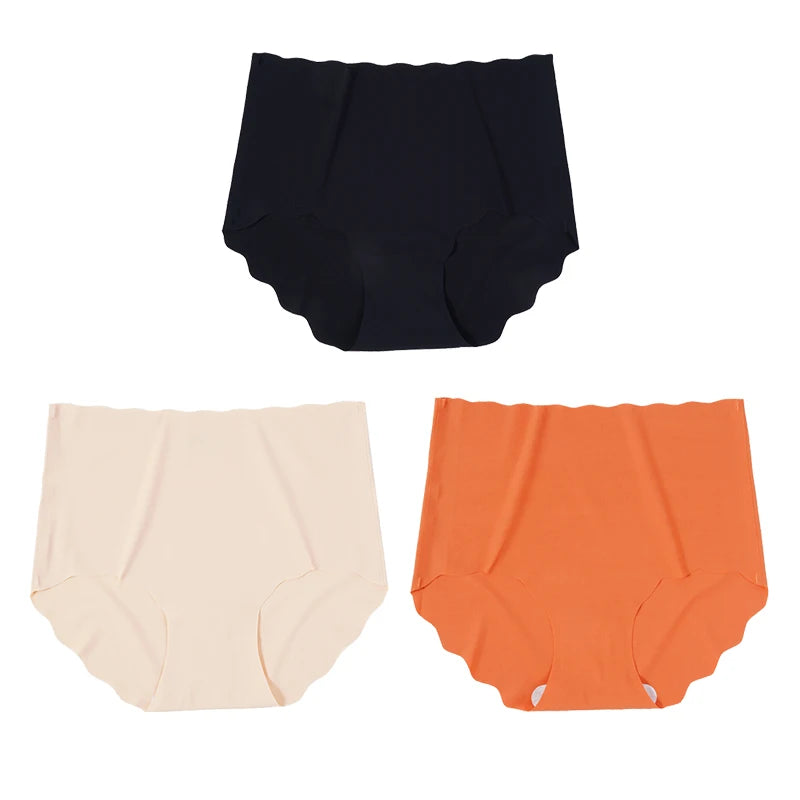 Invisible Seamless Panties - 3 Pack Ultra-Thin High Rise Briefs - ZOOMNSTORE