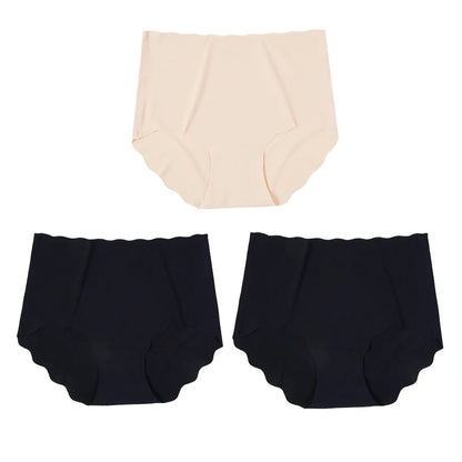 Invisible Seamless Panties - 3 Pack Ultra-Thin High Rise Briefs - ZOOMNSTORE
