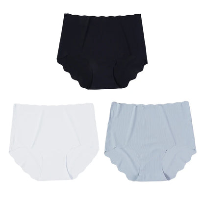 Invisible Seamless Panties - 3 Pack Ultra-Thin High Rise Briefs - ZOOMNSTORE