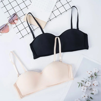 Women Invisible Bra Strapless Bralette 1/2 Cup Women's Underwear Female Seamless Party Wedding Bras Sexy Lingerie New - ZOOMNSTORE