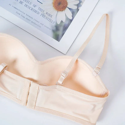 Women Invisible Bra Strapless Bralette 1/2 Cup Women's Underwear Female Seamless Party Wedding Bras Sexy Lingerie New - ZOOMNSTORE