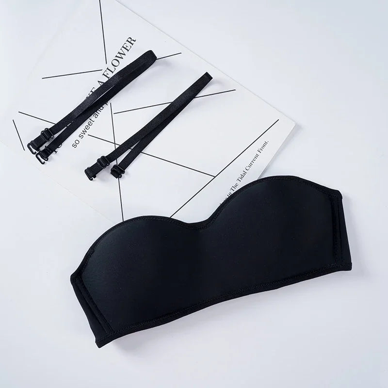 Women Invisible Bra Strapless Bralette 1/2 Cup Women's Underwear Female Seamless Party Wedding Bras Sexy Lingerie New - ZOOMNSTORE