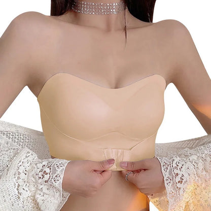 Invisible Strapless Push-Up Bra - Wireless Non-Slip Wedding Lingerie S-XL Plus Size - ZOOMNSTORE