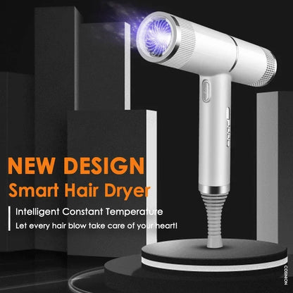 Ionic Hair Dryer - Professional Infrared Negative Ion Blow Dryer With Hot Cold Wind - ZOOMNSTORE