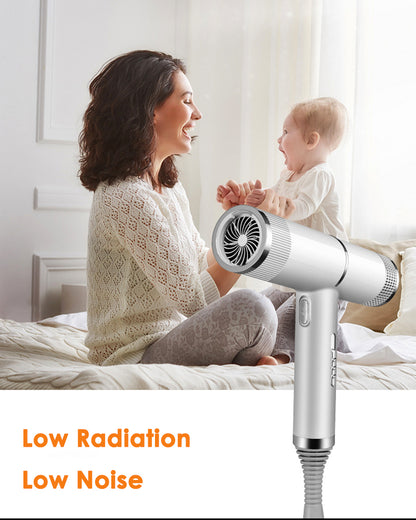 Ionic Hair Dryer - Professional Infrared Negative Ion Blow Dryer With Hot Cold Wind - ZOOMNSTORE