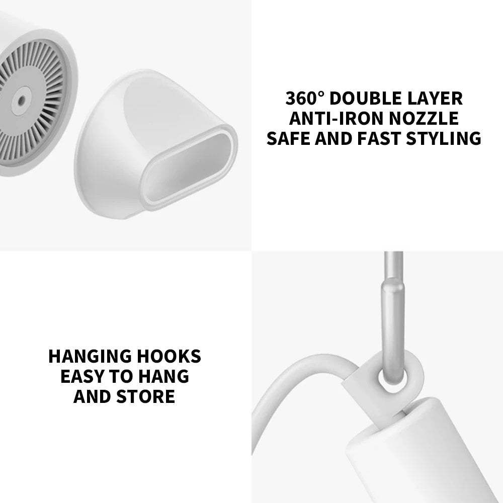 XIAOMI MIJIA Mi Ionic Hair Dryer H300 Quick Dry Negative Ion Hair Care Professional For Home 1600W Electric Hair Dryers Diffuser - ZOOMNSTORE