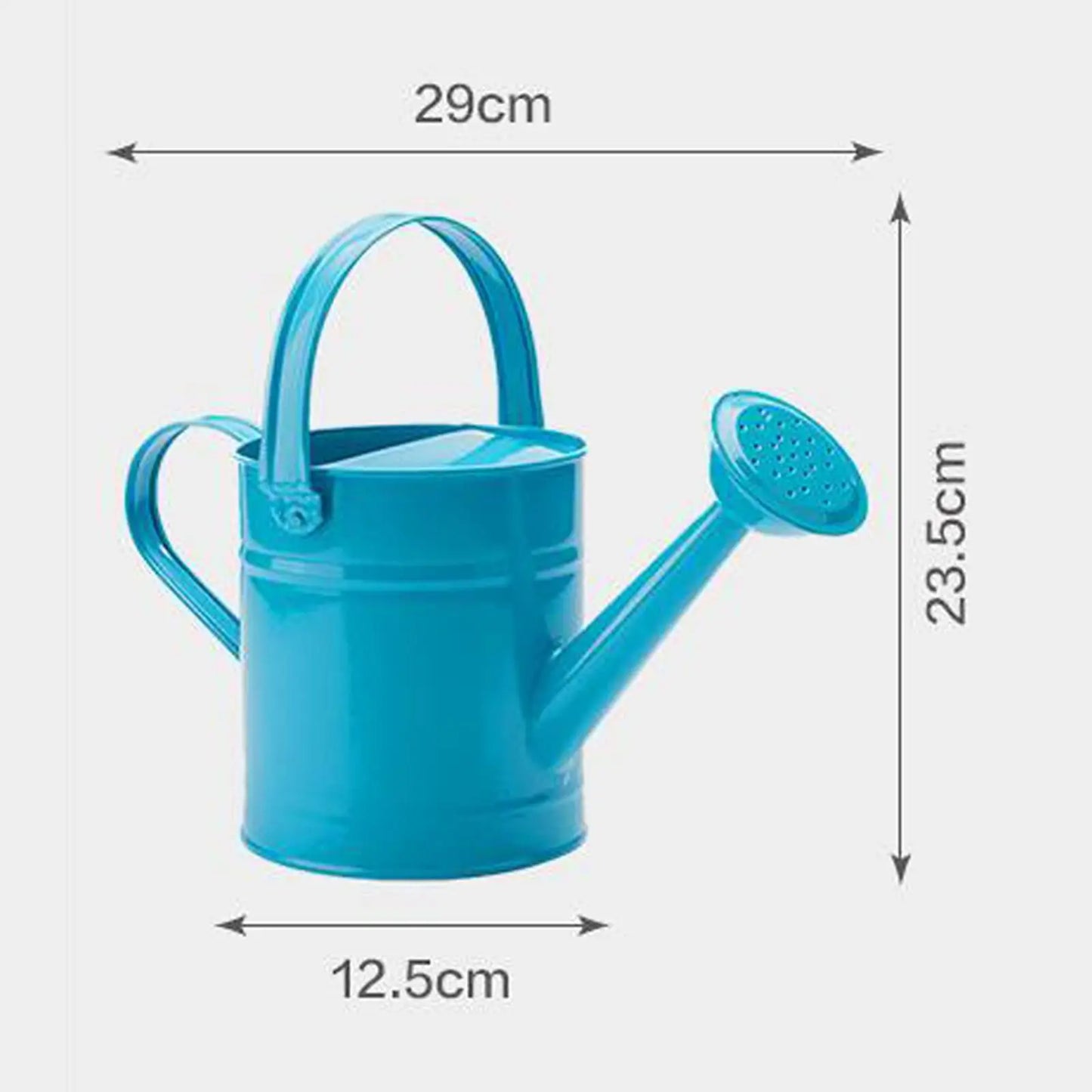 Iron Watering Can - Garden Watering Can with Nozzle, 1.5L Metal Plant Pot - ZOOMNSTORE