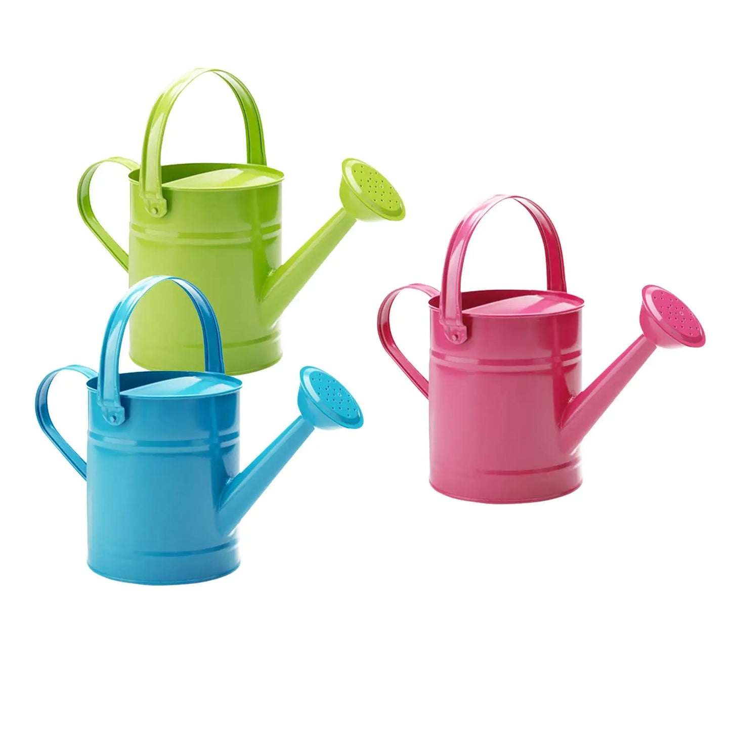 Iron Watering Can - Garden Watering Can with Nozzle, 1.5L Metal Plant Pot - ZOOMNSTORE