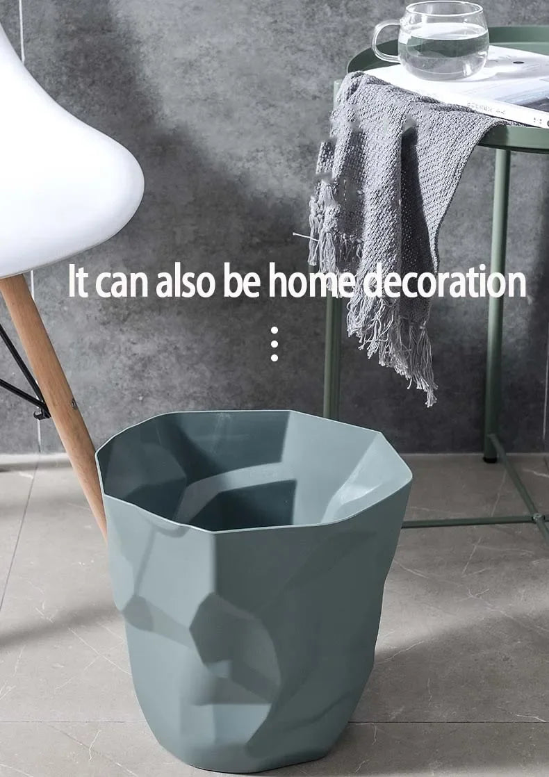 Irregular Trash Can - Creative Bathroom Waste Bin for Home - ZOOMNSTORE