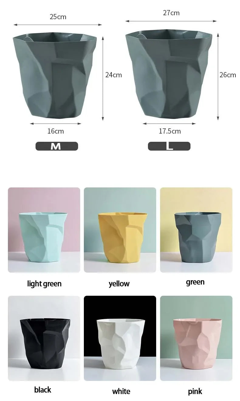 Irregular Trash Can - Creative Bathroom Waste Bin for Home - ZOOMNSTORE