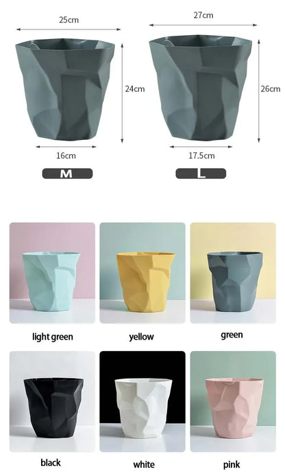 Irregular Trash Can - Creative Bathroom Waste Bin for Home - ZOOMNSTORE