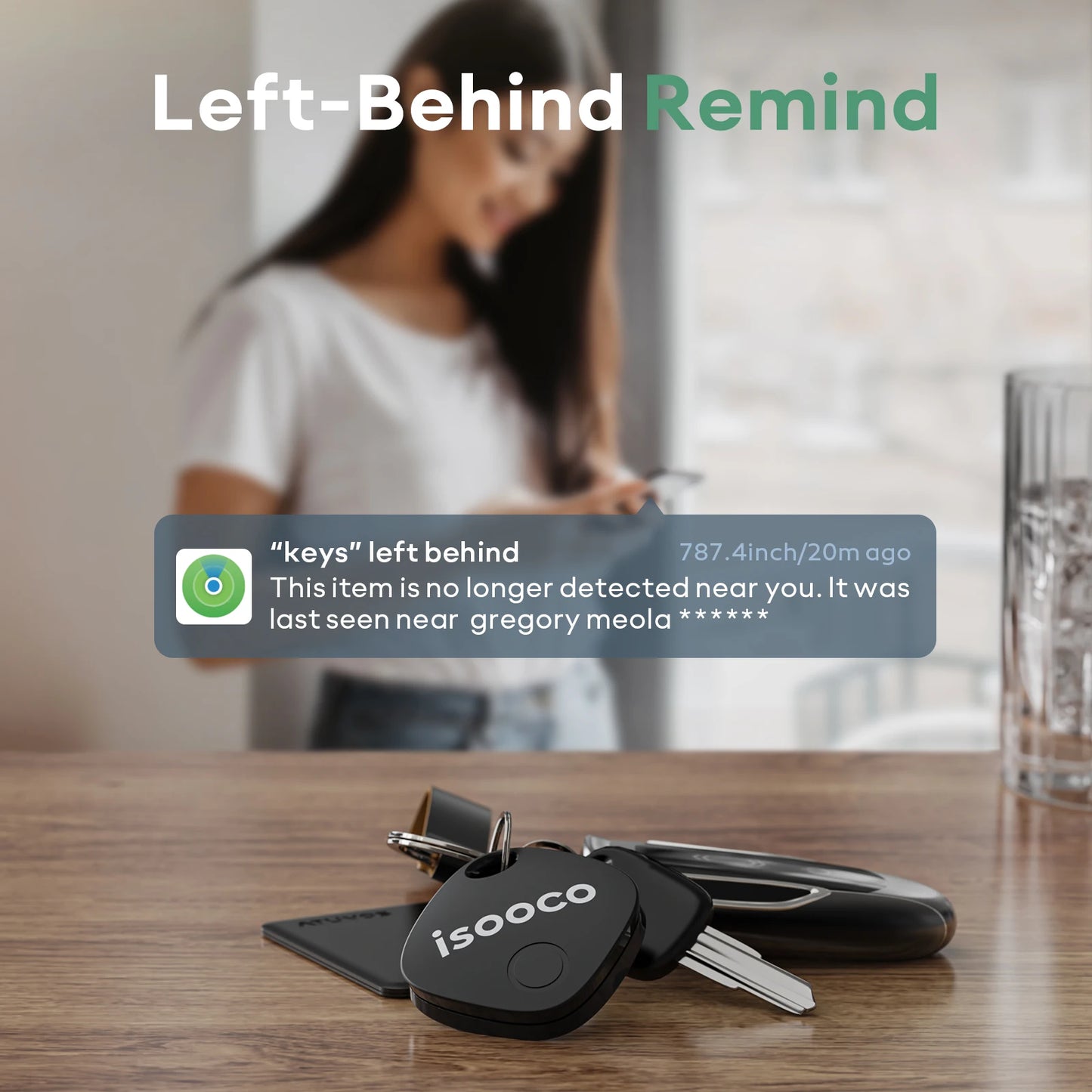 Bluetooth Key Finder - Mini Anti-Lost Smart Tag for Wallets  Keys iOS Only - ZOOMNSTORE