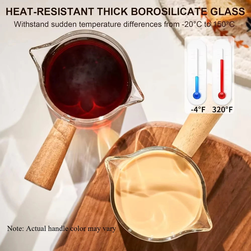 Italian Coffee Cup - 3.5 Oz Double Mouth Glass Measuring Cup with Scale - ZOOMNSTORE