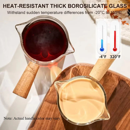 Italian Coffee Cup - 3.5 Oz Double Mouth Glass Measuring Cup with Scale - ZOOMNSTORE