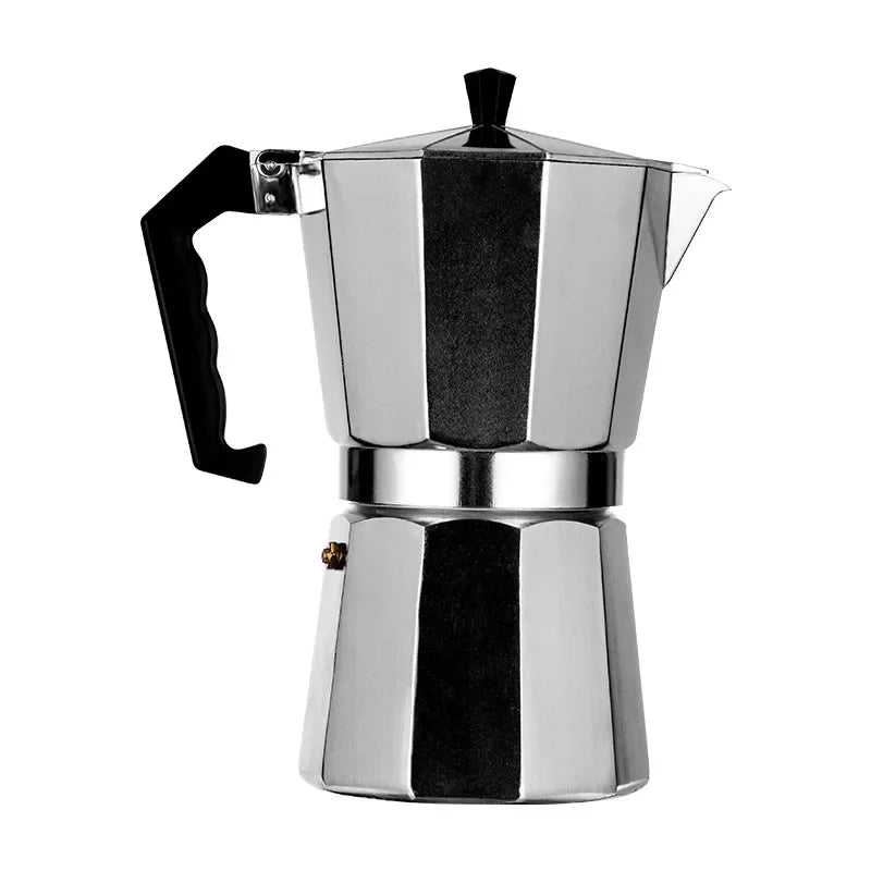 Italian Mocha Coffee Pot - Portable Aluminum Octagonal Coffee  Tea Maker - ZOOMNSTORE