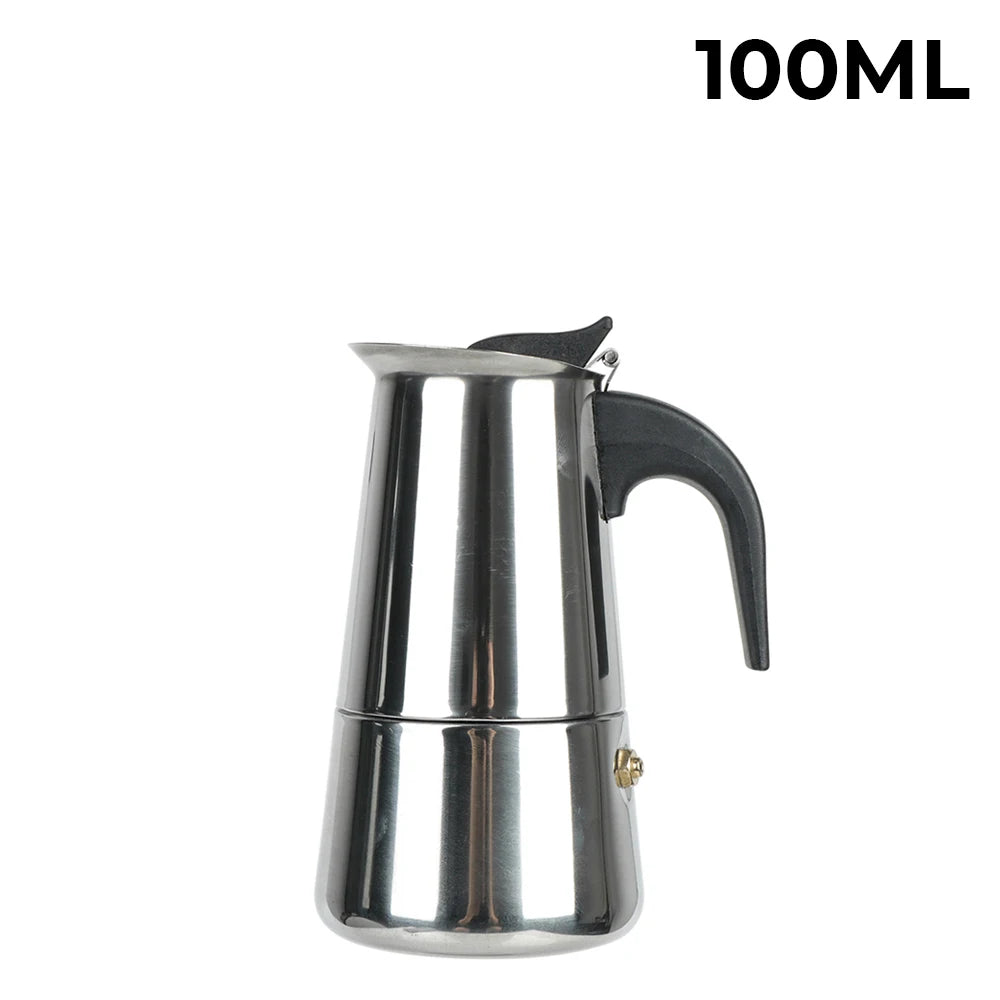 Italian Mocha Coffee Pot - Portable Aluminum Octagonal Coffee  Tea Maker - ZOOMNSTORE