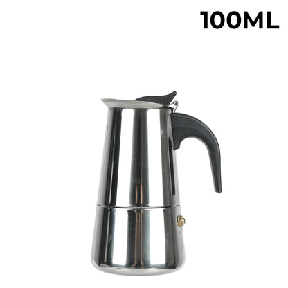 Italian Mocha Coffee Pot - Portable Aluminum Octagonal Coffee  Tea Maker - ZOOMNSTORE
