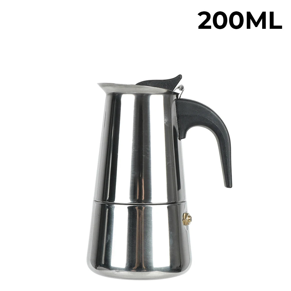 Italian Mocha Coffee Pot - Portable Aluminum Octagonal Coffee  Tea Maker - ZOOMNSTORE