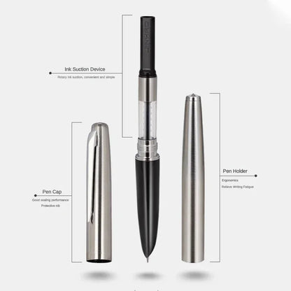 JINHAO 911 Fountain Pen - 038mm Fine Stainless Steel Hooded Nib - ZOOMNSTORE