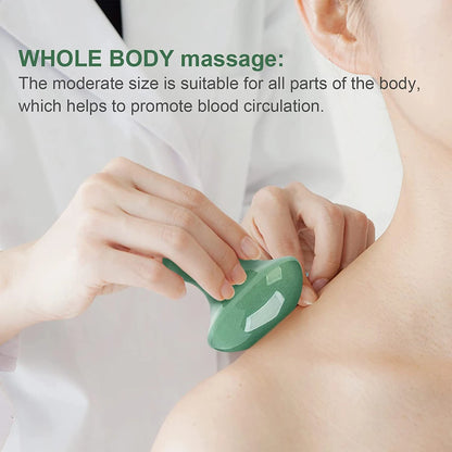 Jade Gua Sha Mushroom Face Massager Tool – Natural Stone Facial Sculpting Roller - ZOOMNSTORE