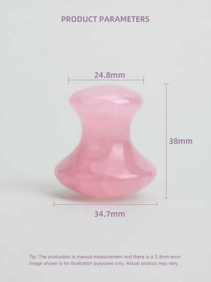 Jade Gua Sha Mushroom Face Massager Tool – Natural Stone Facial Sculpting Roller - ZOOMNSTORE