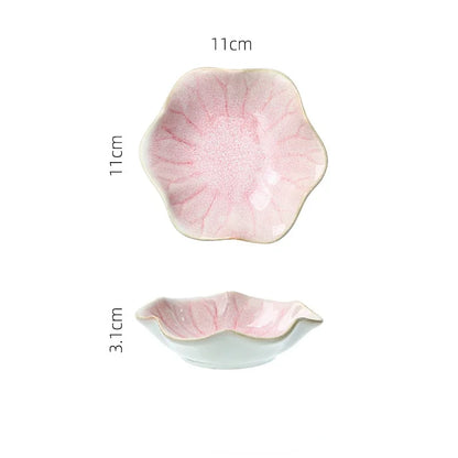 Japanese Ceramic Dipping Dish - Retro Kiln Glaze Sushi  Soy Sauce Plate - ZOOMNSTORE