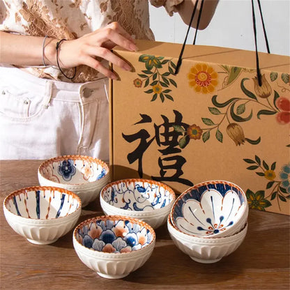 Ceramic Japanese Style Tableware Set - Luxury Baby  Adult Dish Cute Feeding Bowls Gift Idea - ZOOMNSTORE