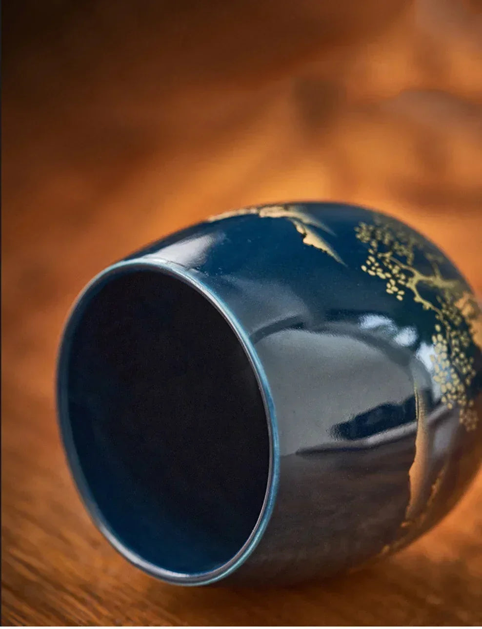 Japanese Ceramic Teacup – Large Black Glaze Kung Fu Tea Cup 180ml Porcelain - ZOOMNSTORE